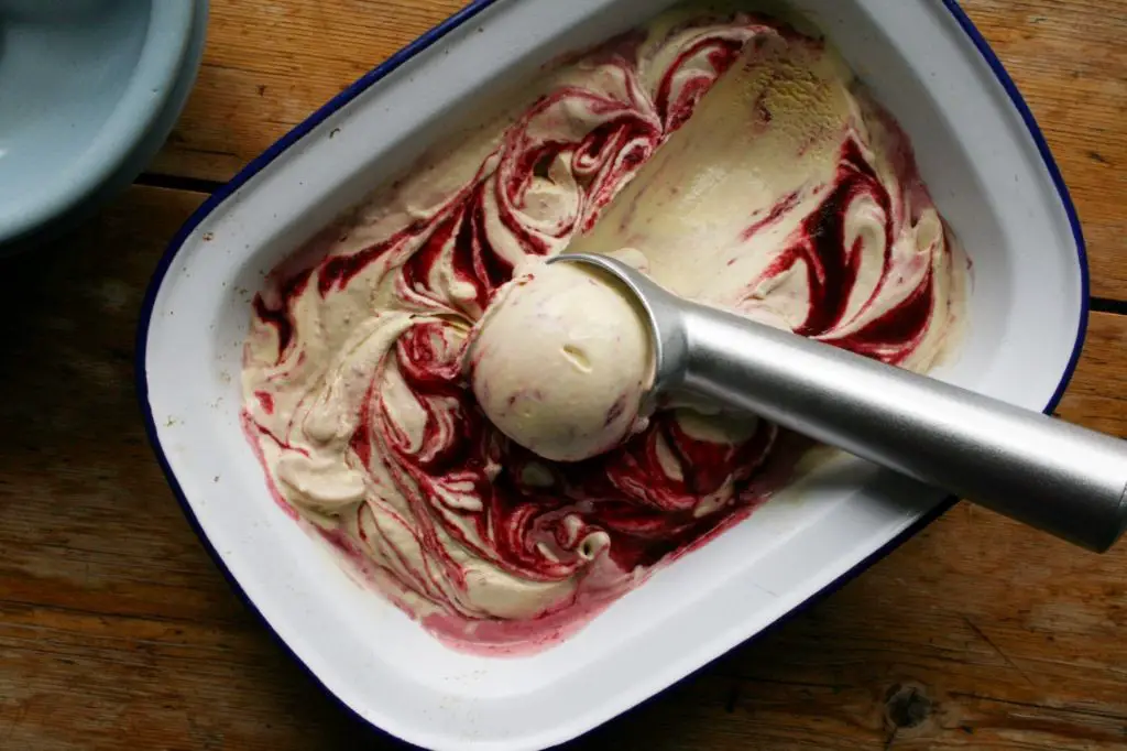 Raspberry Ripple Soft Serve