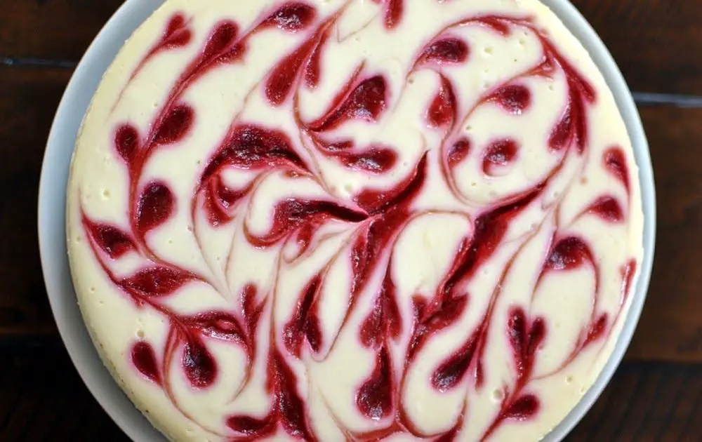 Raspberry Swirl Bavarian Cream