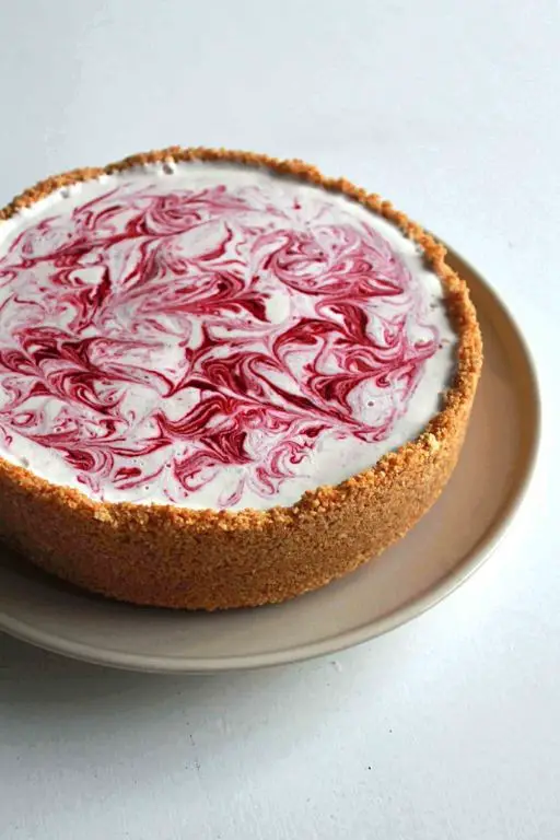 Raspberry Swirl Ice Cream Tart