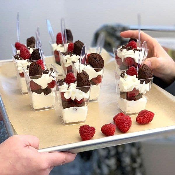 Raspberry Trifle Mini Dessert Cups