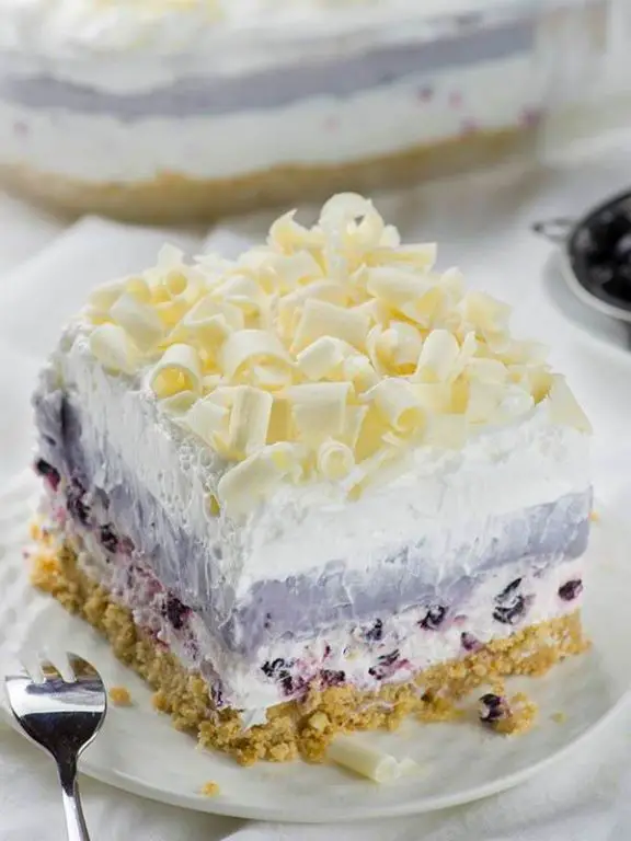 Raspberry White Chocolate Dessert Lasagna