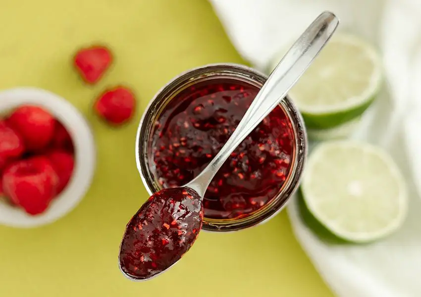 Raspberry-Lime Sure-Jell Jam