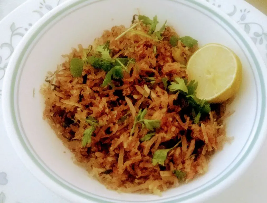 Ratalyacha Kees with Peanut Powder