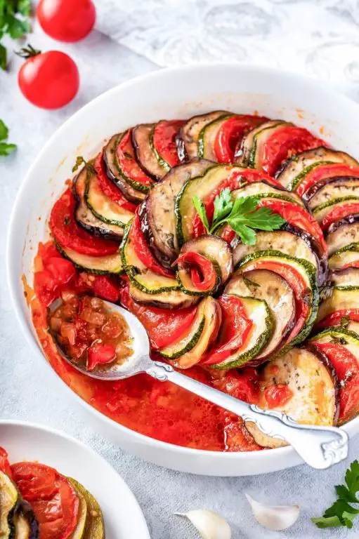 Ratatouille with Herbed Tomato Sauce