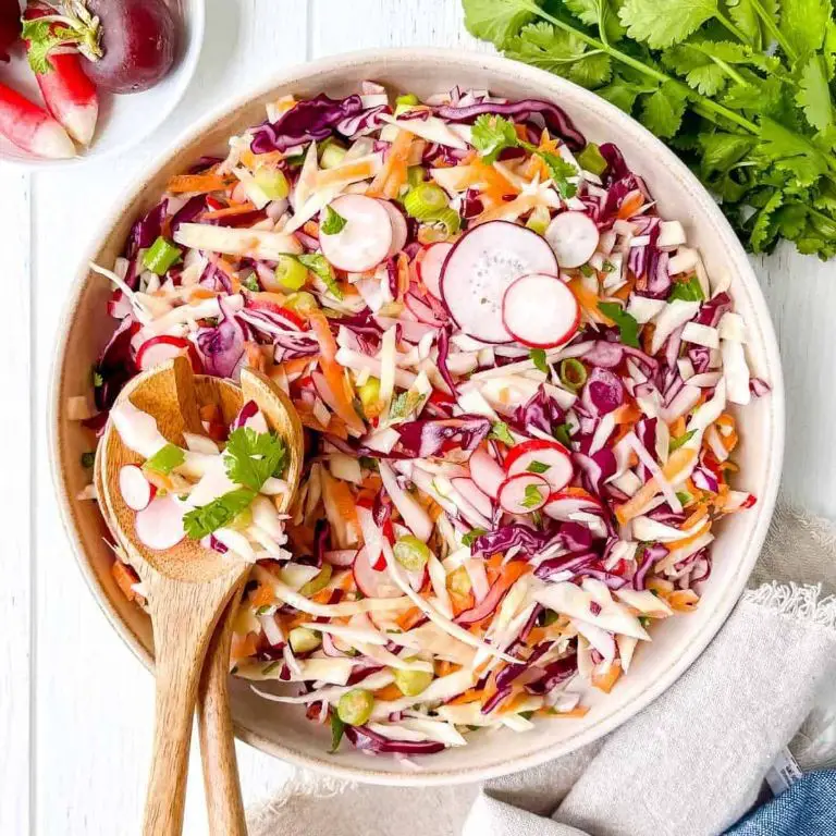 Raw Cabbage and Radish Salad