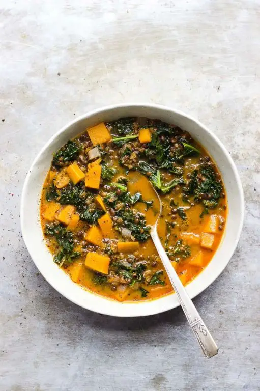 Red Kuri Squash and Lentil Stew