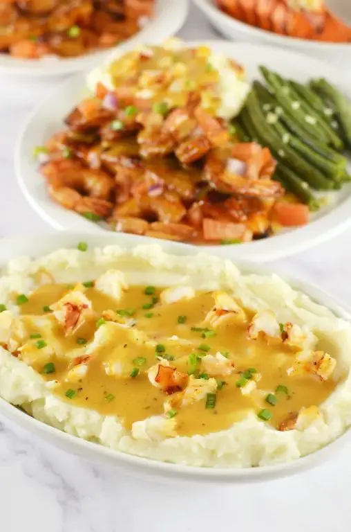 Red Lobster Mashed Potatoes with Crispy Onions