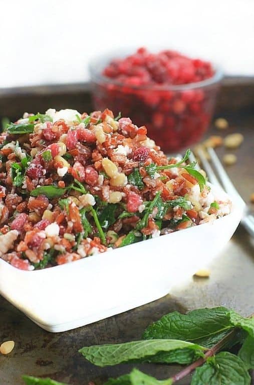Red Rice Tabbouleh with Fresh Herbs
