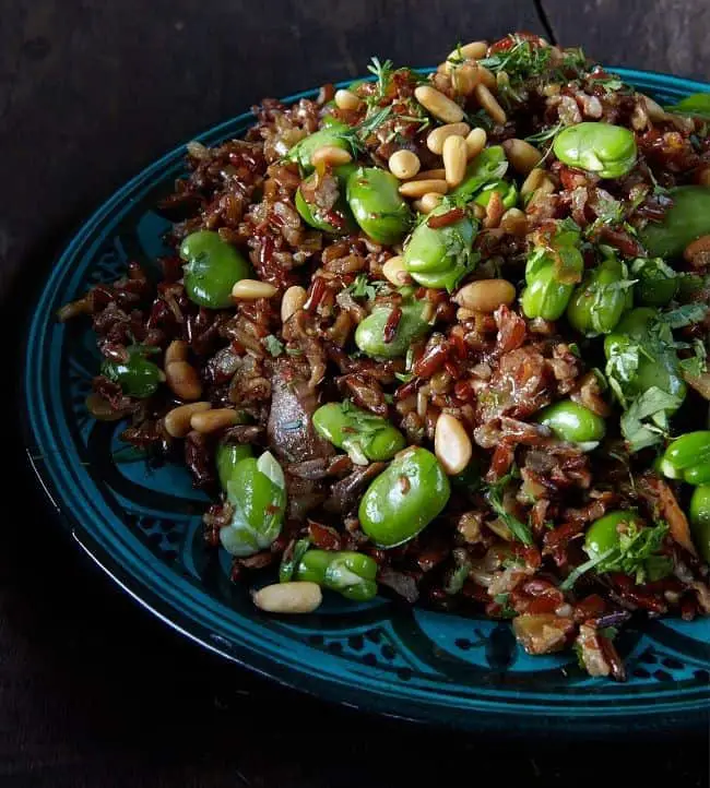 Red Rice and Mushroom Risotto