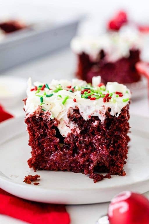 Red Velvet Cake Mix Pudding with Whipped Cream