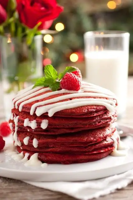 Red Velvet Pancakes