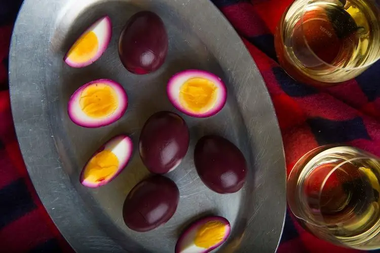 Red Wine Pickled Eggs