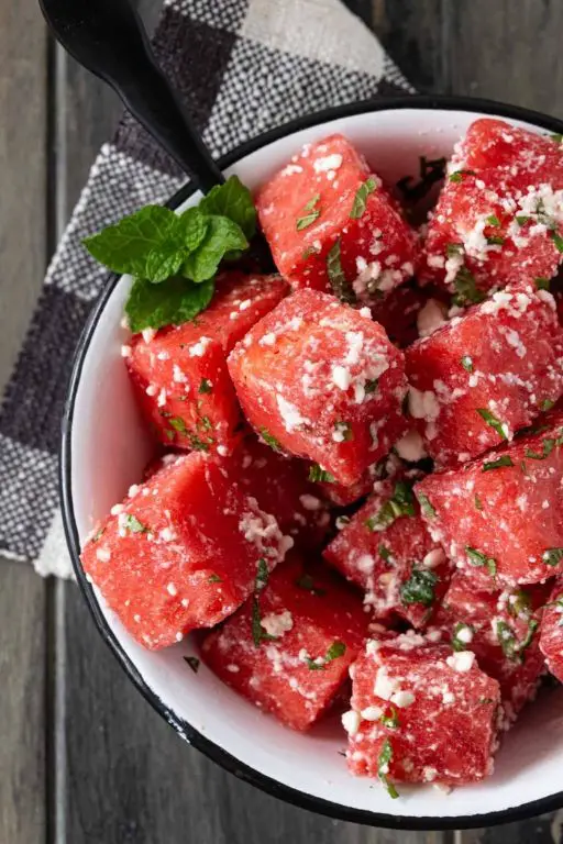 Refreshing Rice Vinegar Watermelon Salad