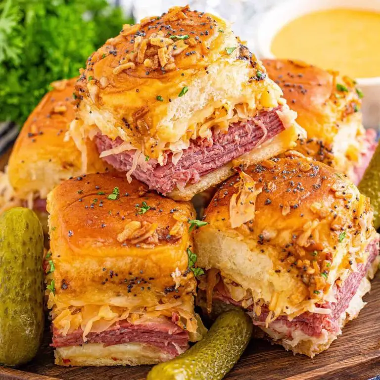 Reuben Hawaiian Roll Sliders