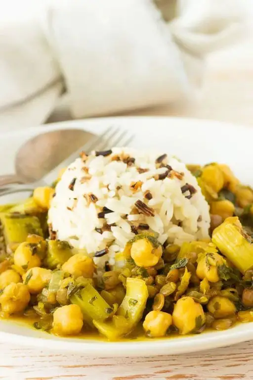 Rhubarb and Chickpea Stew