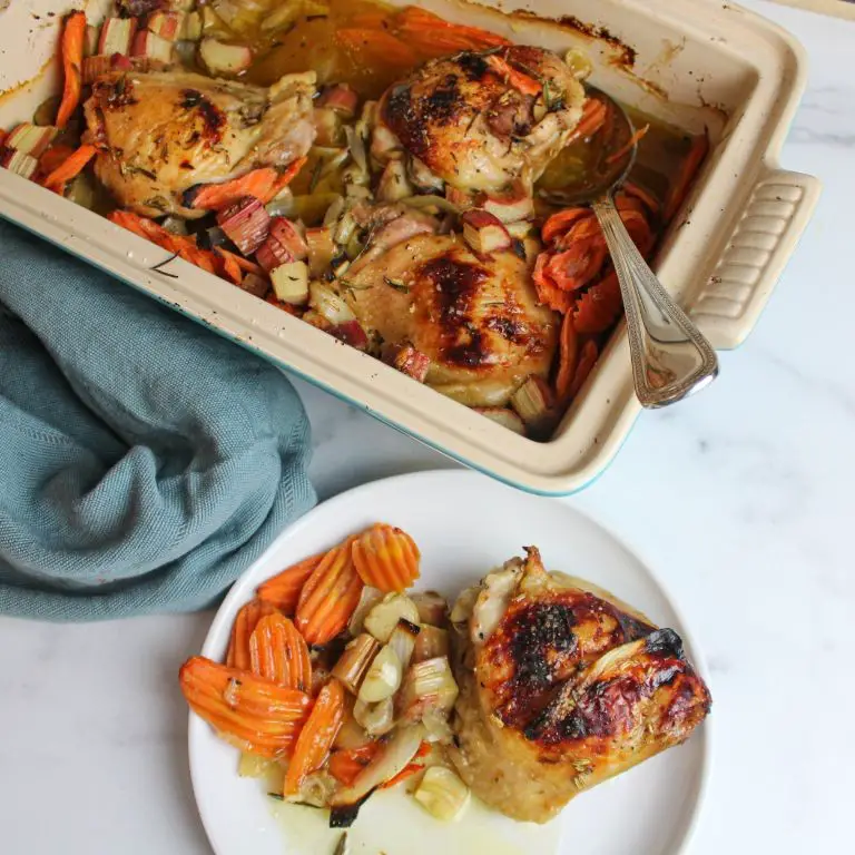 Rhubarb and Rosemary Roasted Chicken