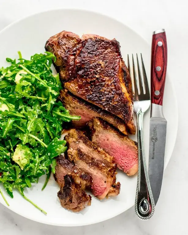Ribeye Steak and Arugula Salad