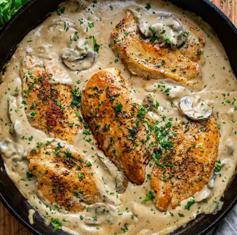 Rich Mushroom Chicken Gravy