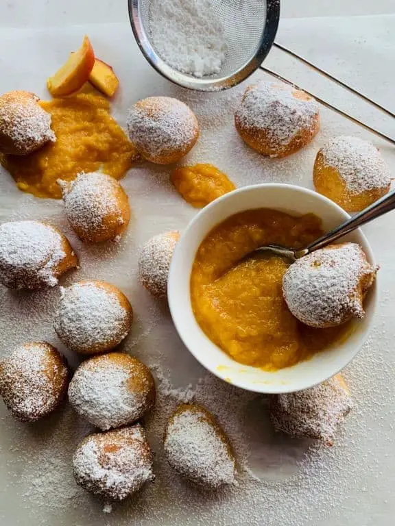 Ricotta Zeppole with Powdered Sugar
