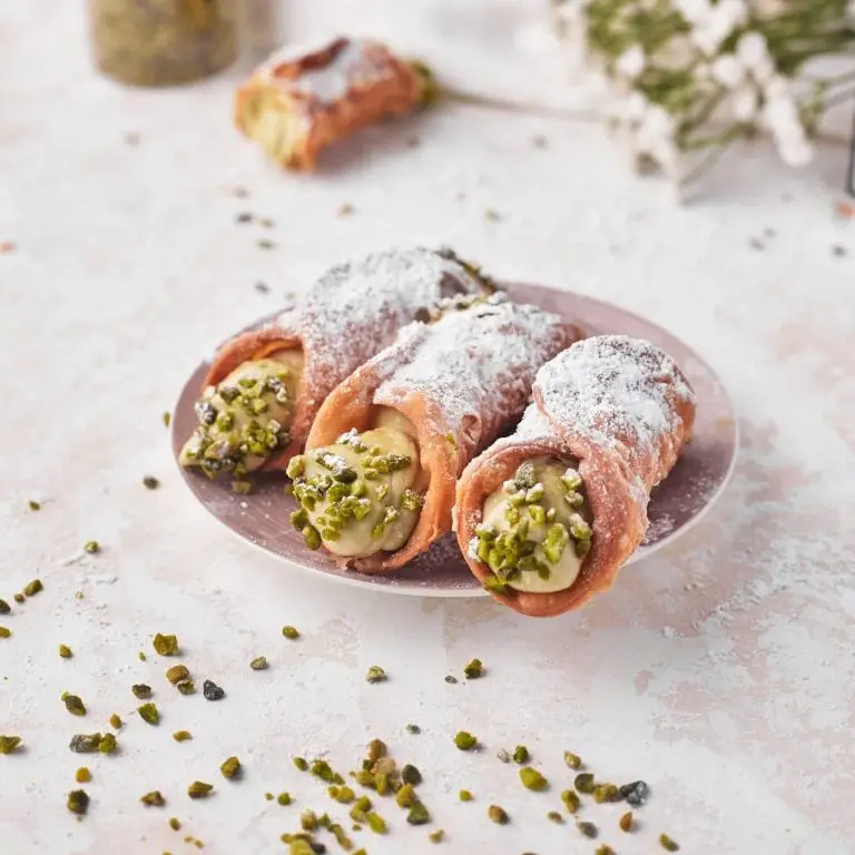 Ricotta and Honey Cannoli with Pistachios