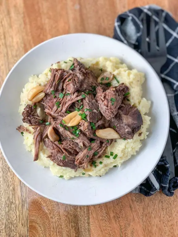 Roast Beef with Garlic Mashed Cauliflower