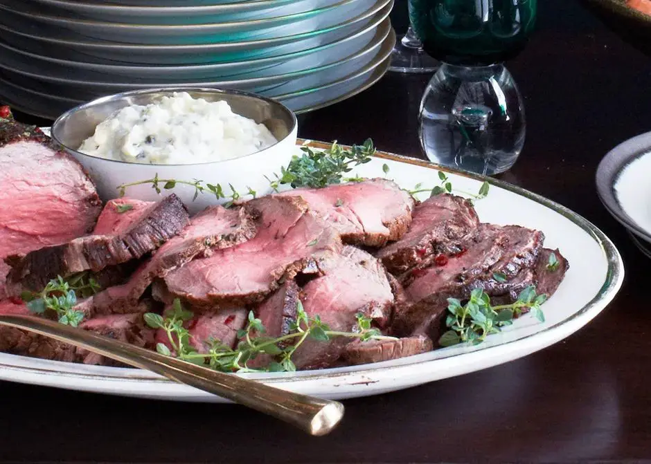 Roast Beef with Horseradish Cream Sauce