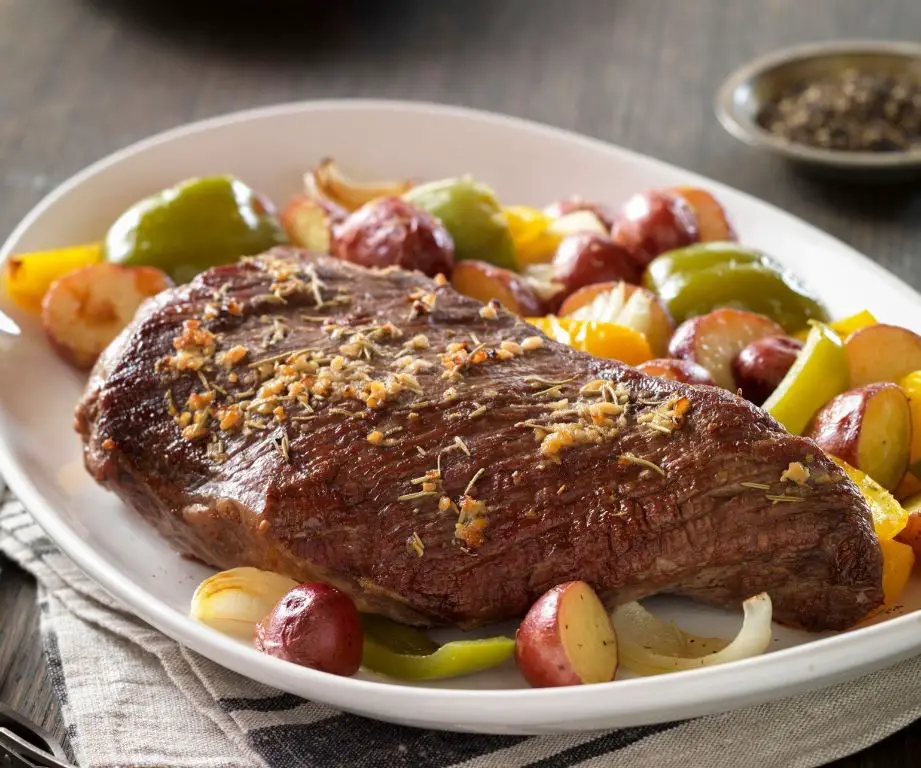 Roast Beef with Rosemary Roasted Vegetables