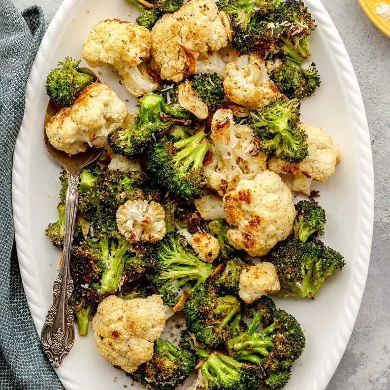 Roasted Broccoli and Cauliflower Medley