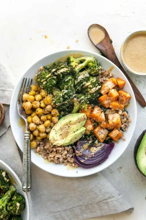Roasted Broccoli and Sweet Potato Bowl