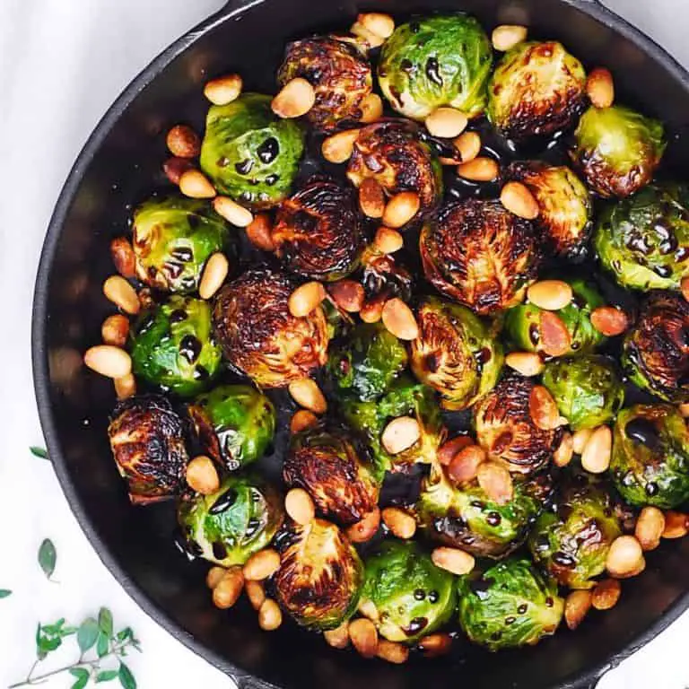 Roasted Brussels Sprouts with Balsamic Glaze