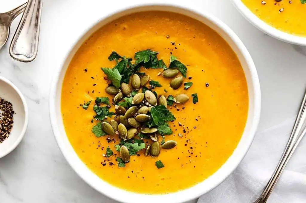 Roasted Butternut Squash Soup with Nutmeg