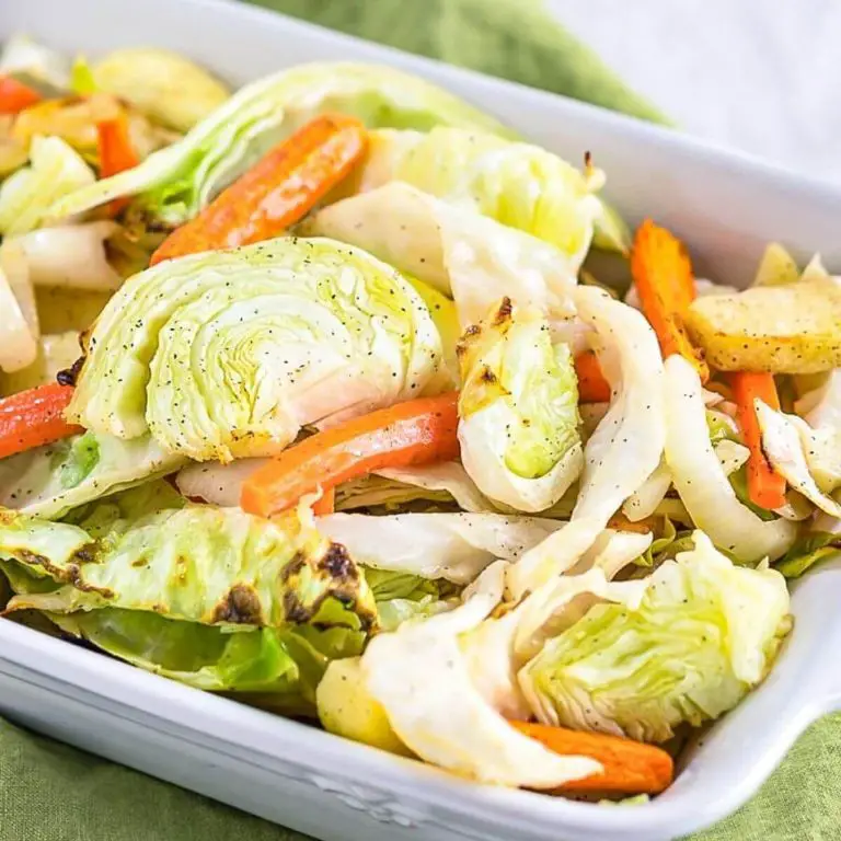 Roasted Cabbage and Carrot Medley