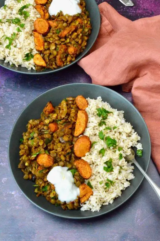 Roasted Carrot and Lentil Curry