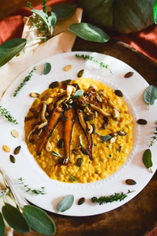 Roasted Carrot and Pumpkin Risotto