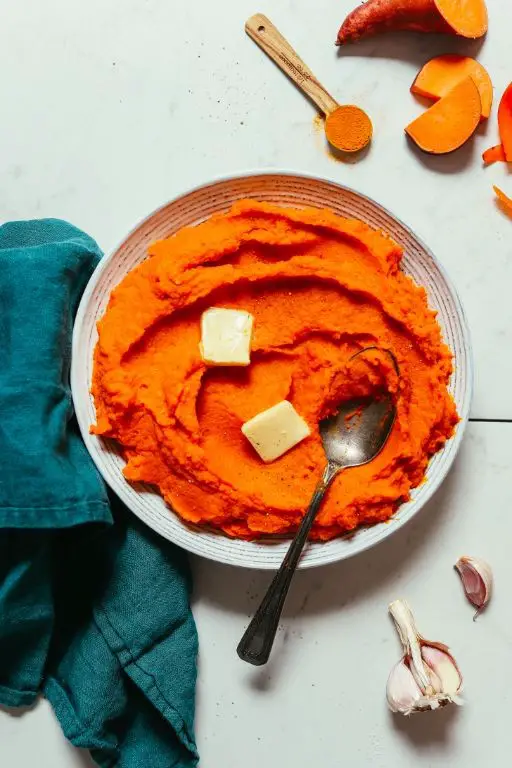Roasted Carrot and Sweet Potato Mash