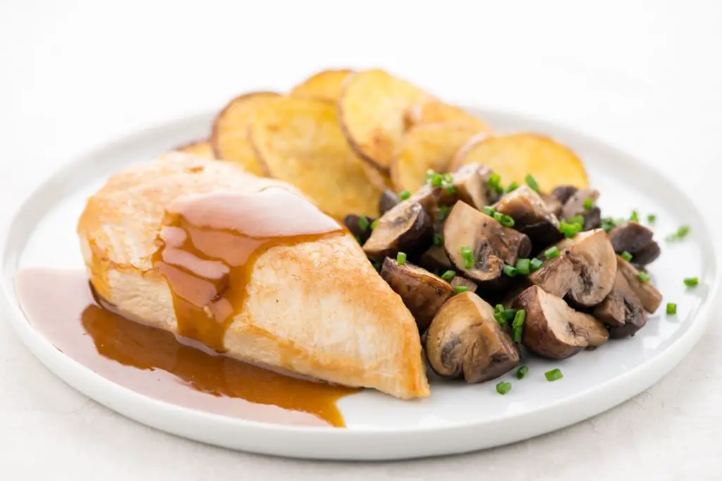 Roasted Chicken Breast with Bordelaise Drizzle
