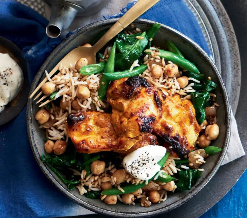 Roasted Chickpea and Spinach Tikka