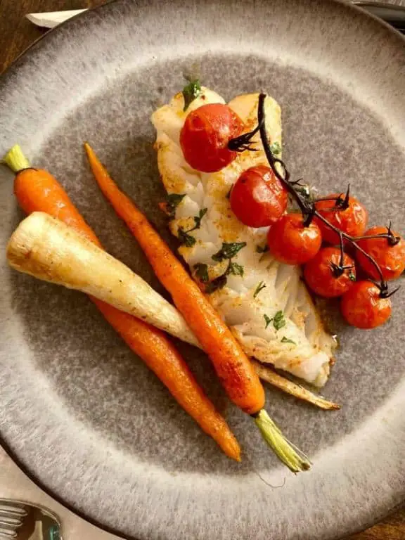 Roasted Cod with Fall Vegetables