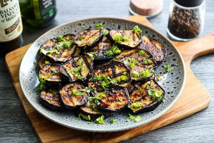 Roasted Eggplant with Garlic and Herbs