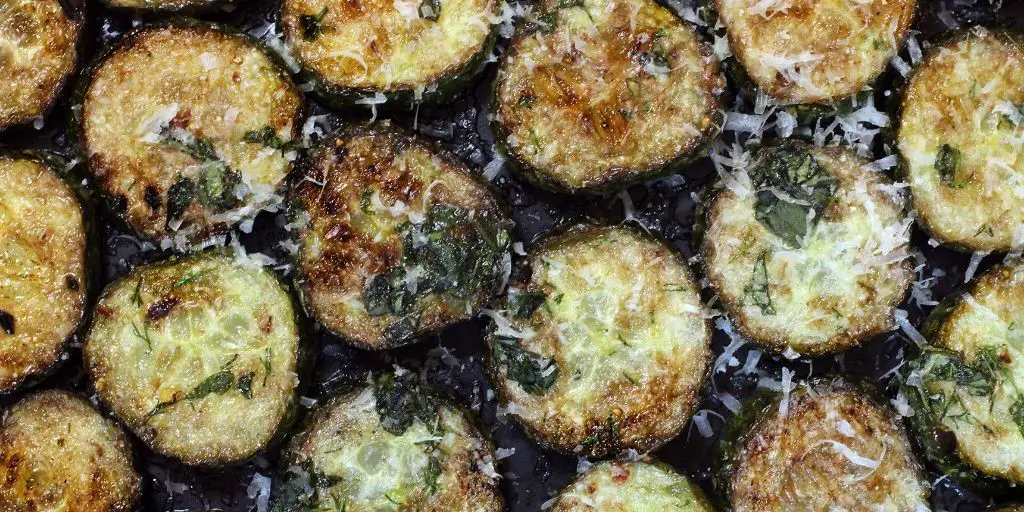 Roasted English Cucumber with Garlic