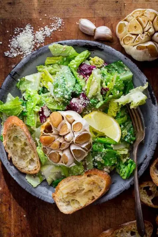 Roasted Garlic Caesar Dressing