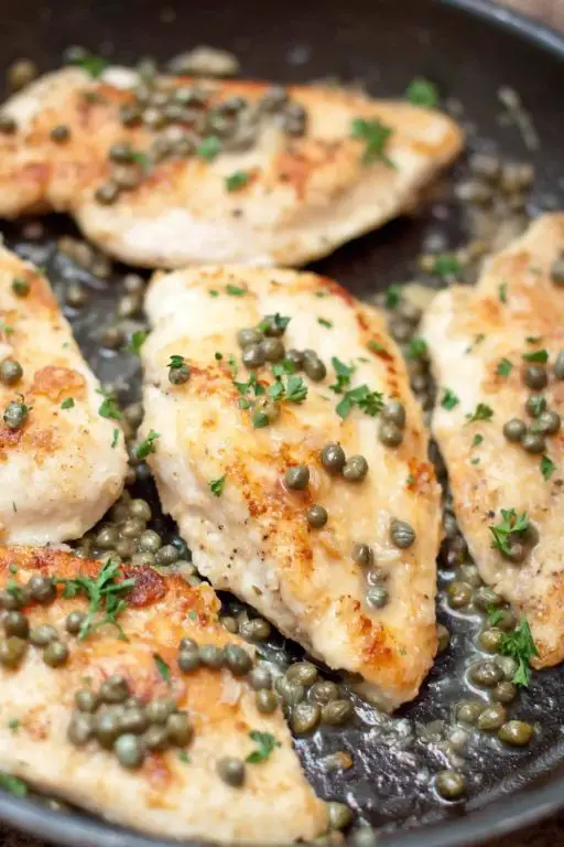 Roasted Garlic Chicken Piccata