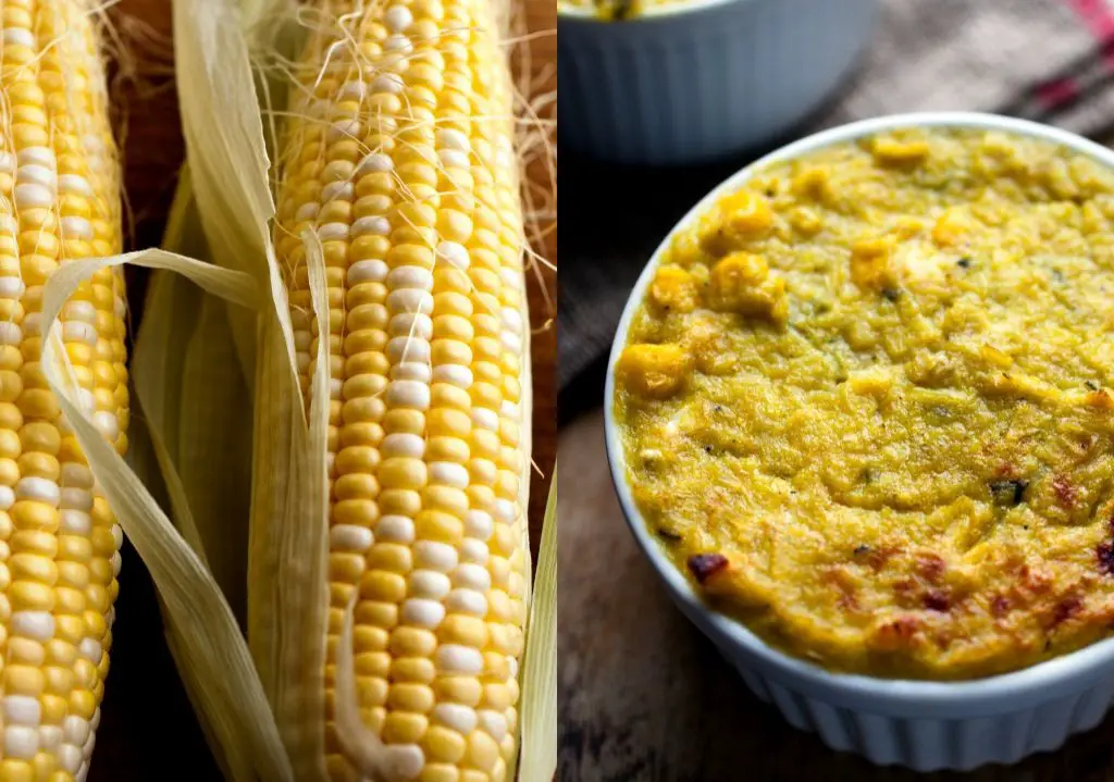 Roasted Garlic Corn Pudding