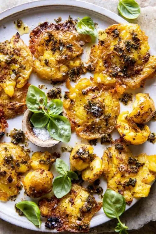 Roasted Garlic Smashed Potatoes