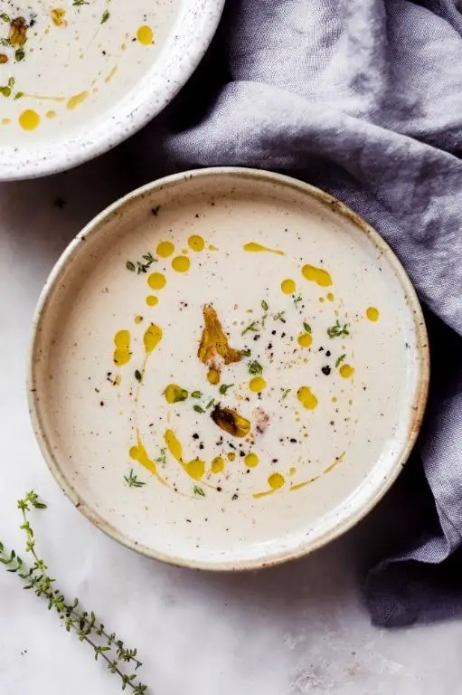 Roasted Garlic Truffle Soup