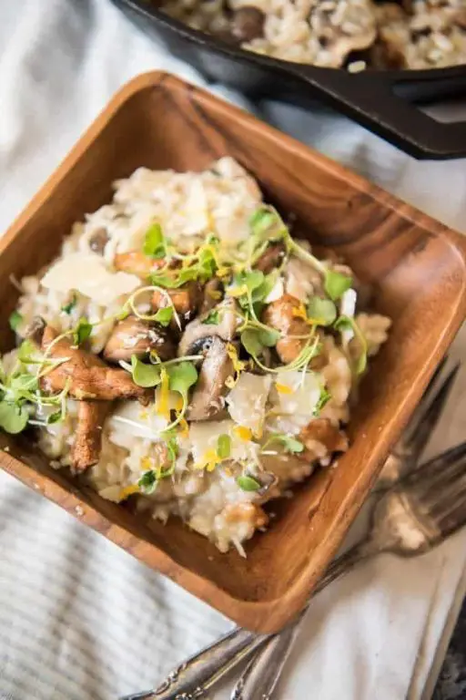 Roasted Garlic and Mushroom Risotto