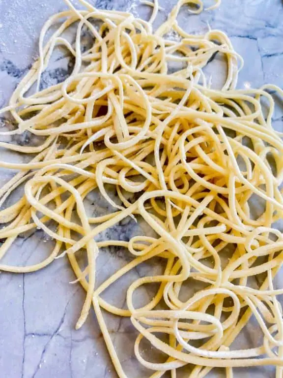 Roasted Garlic and Rosemary Fettuccine with Kitchen Aid
