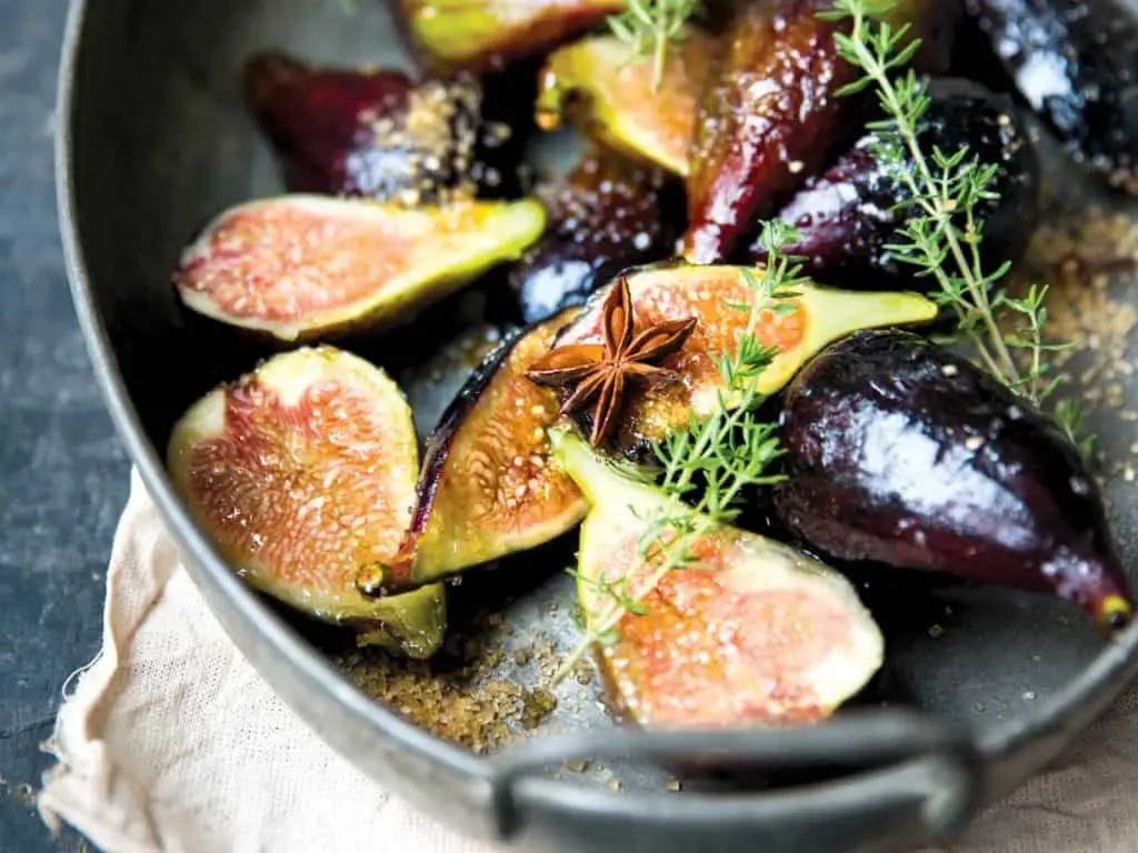 Roasted Green Fig with Thyme and Olive Oil