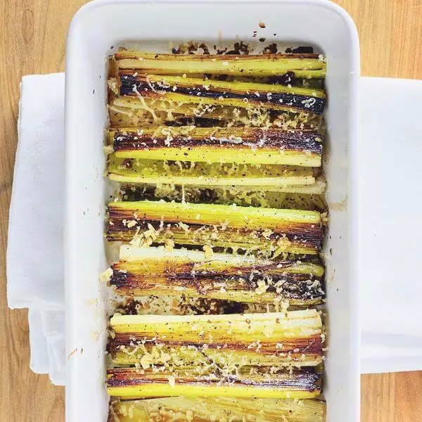 Roasted Leeks with Balsamic Glaze