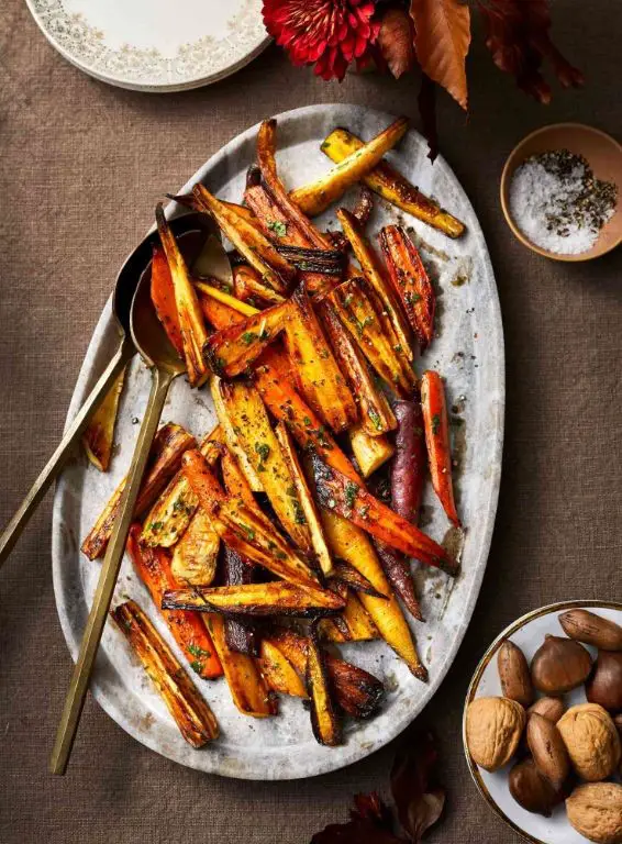 Roasted Parsnip and Carrot Medley